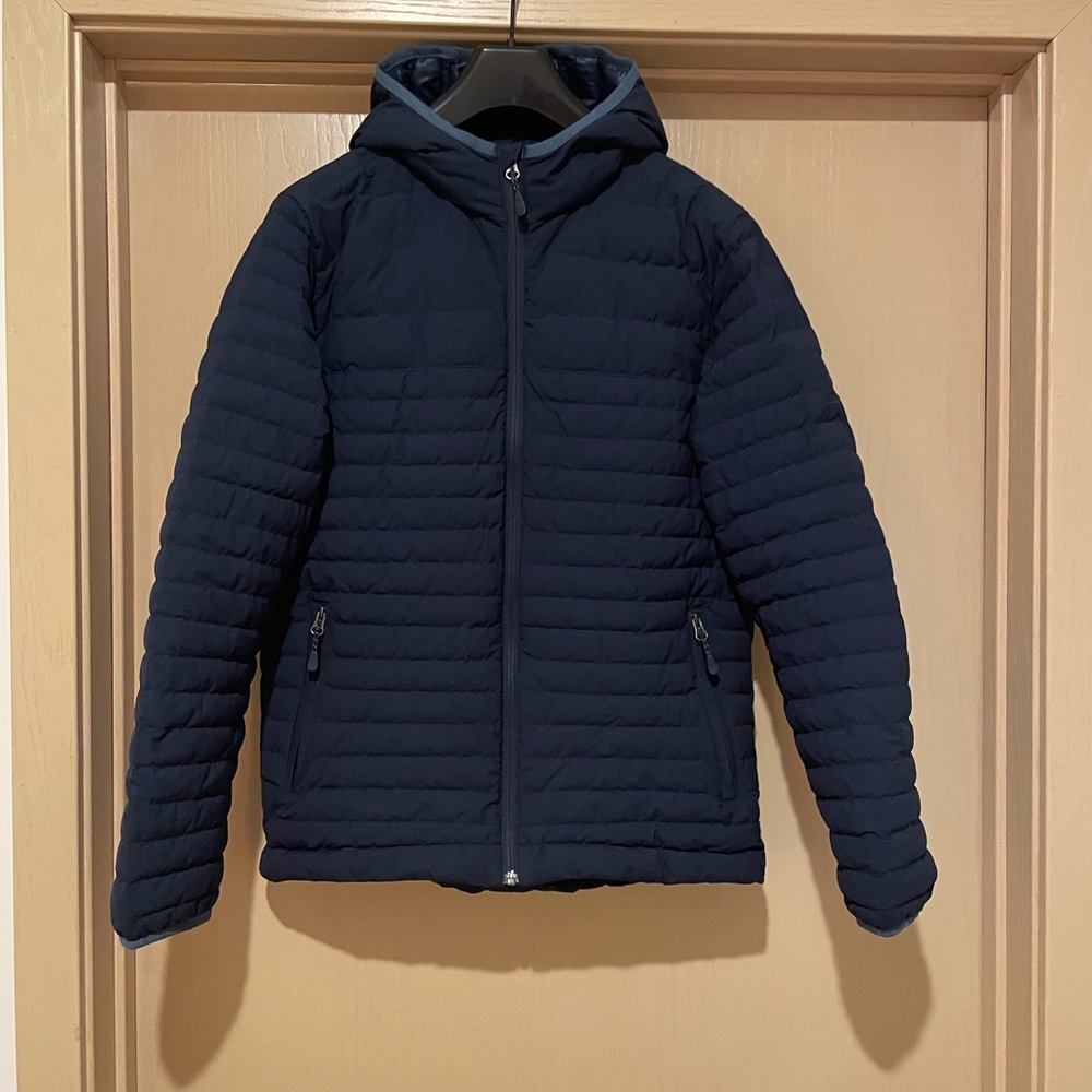 Fisher and Baker Hooded Down Jacket - S